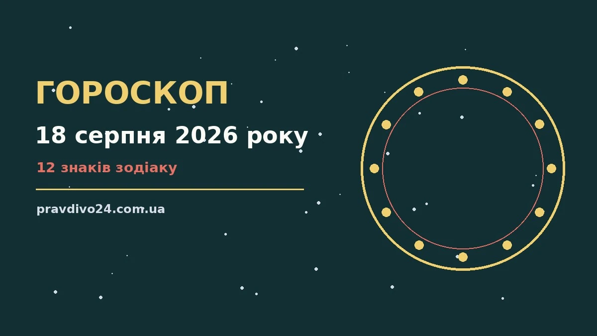 Гороскоп на 18 серпня 2026 року: ключові моменти дня про шанси та застереження