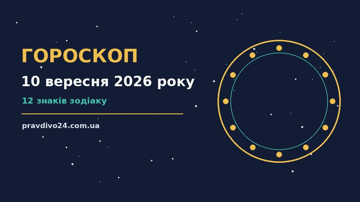 Гороскоп на 10 вересня 2026 року: ключові моменти дня про шанси та застереження