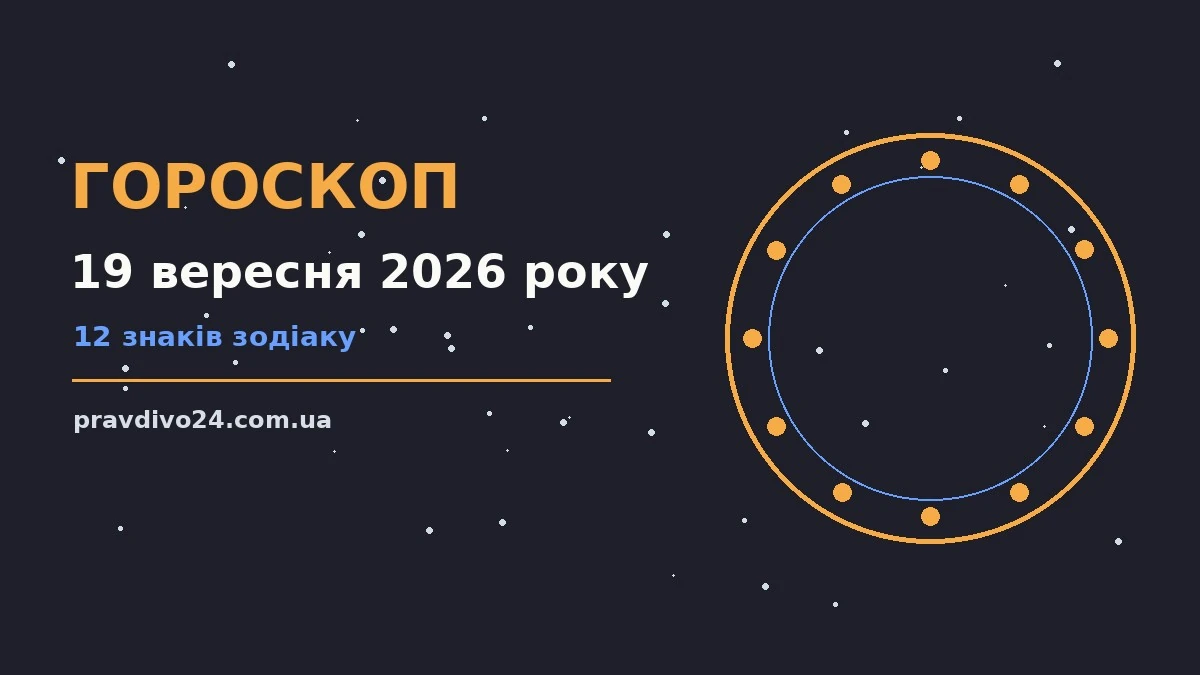 Гороскоп на 19 вересня 2026 року: ключові моменти дня про шанси та застереження