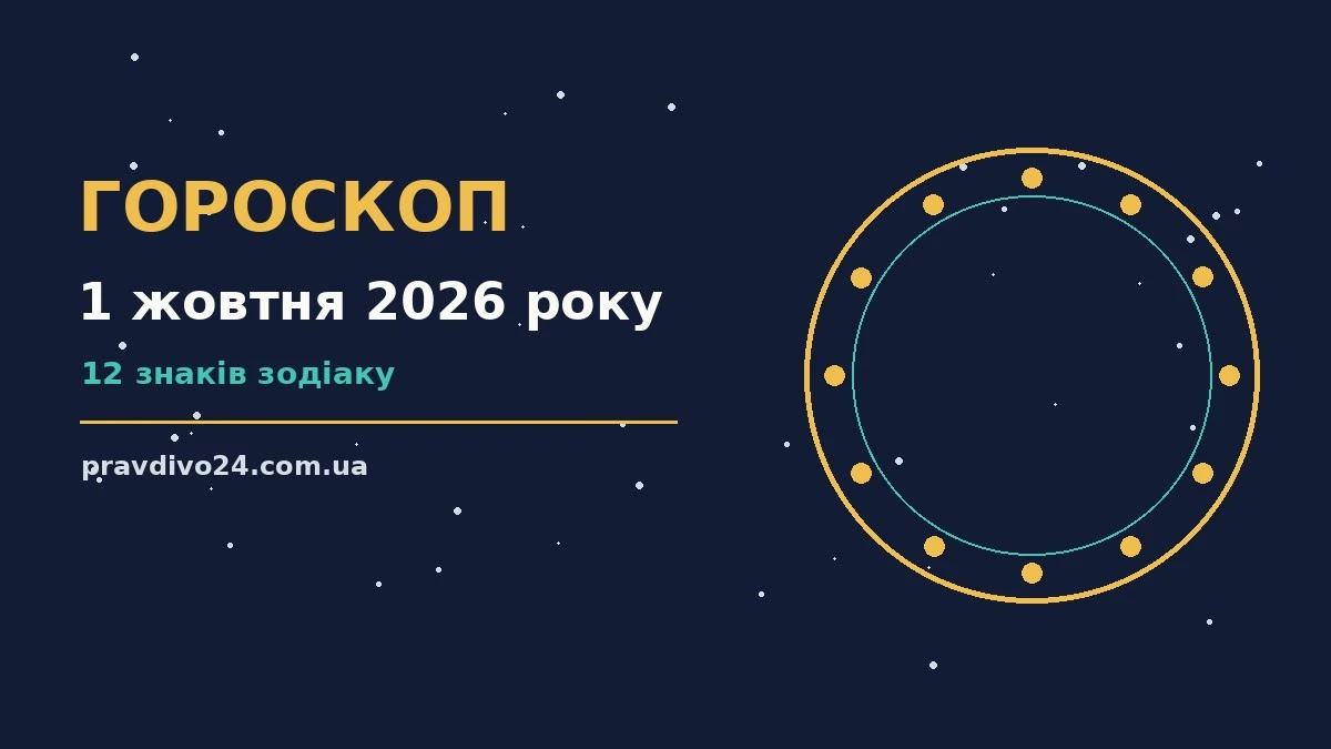 Гороскоп на 1 жовтня 2026 року: ключові моменти дня про шанси та застереження