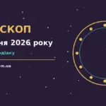 Зодіакальний круг із символами дванадцяти знаків на тлі ранкового осіннього неба