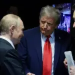 Президент США Дональд Трамп і російський диктатор Володимир Путін
